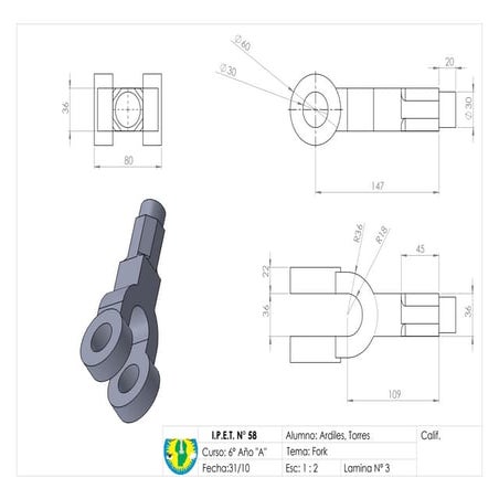Educational Presentation on Fork Mechanism for 6th Grade Students | PDF