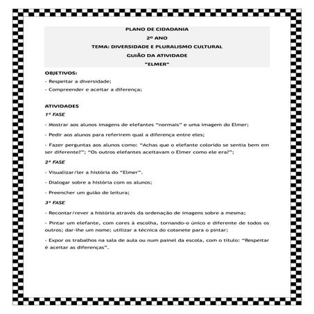 PLANO DE CIDADANIA_DIVERSIDADE_elmer o elefante