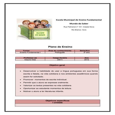 Plano de ensino português corrigido