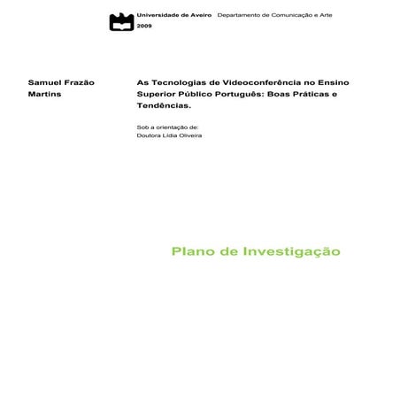 Plano de Investigacao