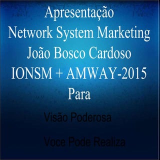 Plano de marketing e negócios amway...