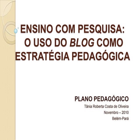 Plano Ensino com Pesquisa