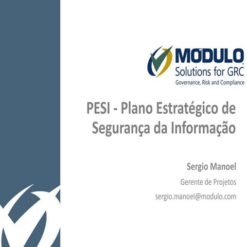 Plano estratégico de segurança da informação 