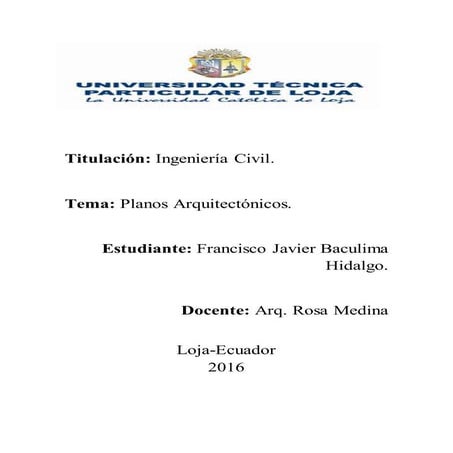 Planos arquitectonicos