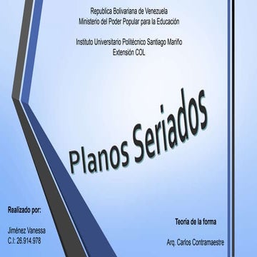 Planos seriados
