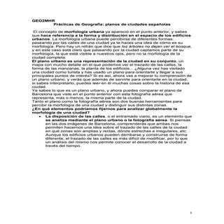 Comentario de planos de ciudades es...