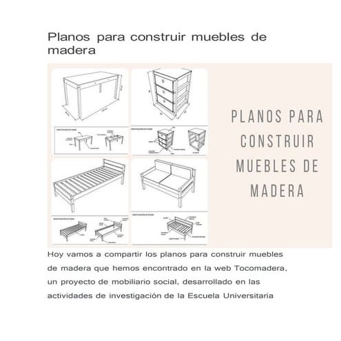 Planos Para Construir Muebles De Madera – GYAE