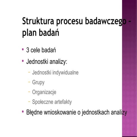 Planowanie badań