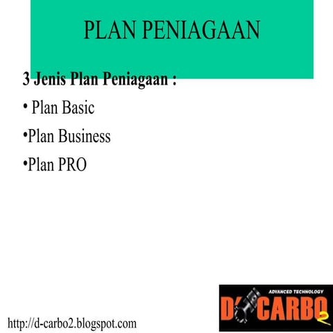 Plan peniagaan d carbo2