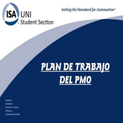 PLAN DE TRABAJO DEL PMO