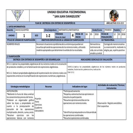 Plan por destrezas 1 bgu mate 1 q