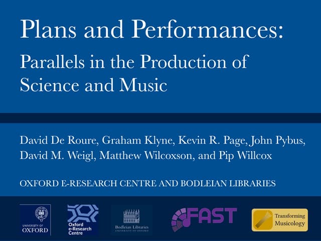 Plans and Performances