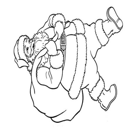 Planse de colorat Craciun - Mos Craciun 1.pdf