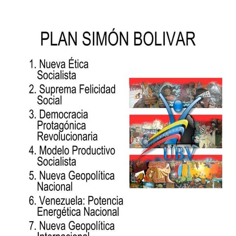 Plan Simón Bolivar PresentacióN