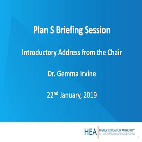 Plan s info session hea presentation   g.irvine
