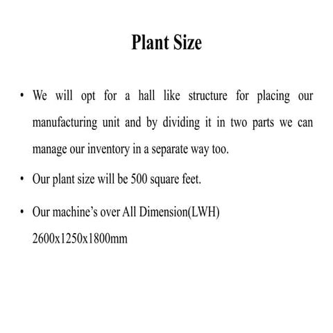 Plant layout for paper cup manufacturing
