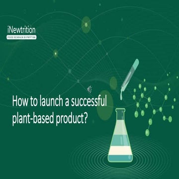 How to launch a successful plant based product?