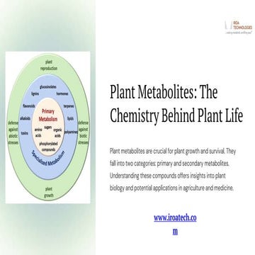 Introduction to plant metabolities | PPTX