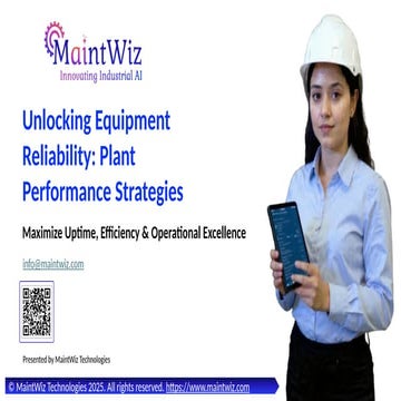 Plant Performance Strategies: Enhanced Reliability & Operational Efficiency w...