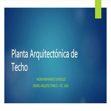 Planta arquitectónica de techo