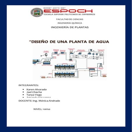 Planta de agua potable bien