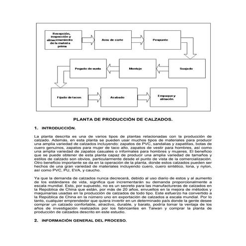 Proceso y elaboracion calzado.