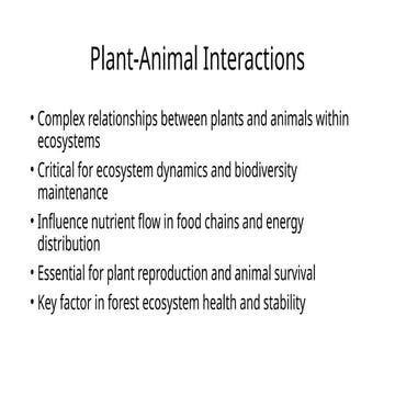 different Modes of Insect Plant Interaction | PPTX