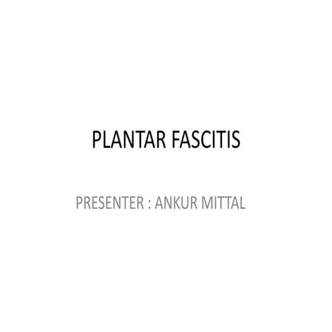 Plantar fascitis final