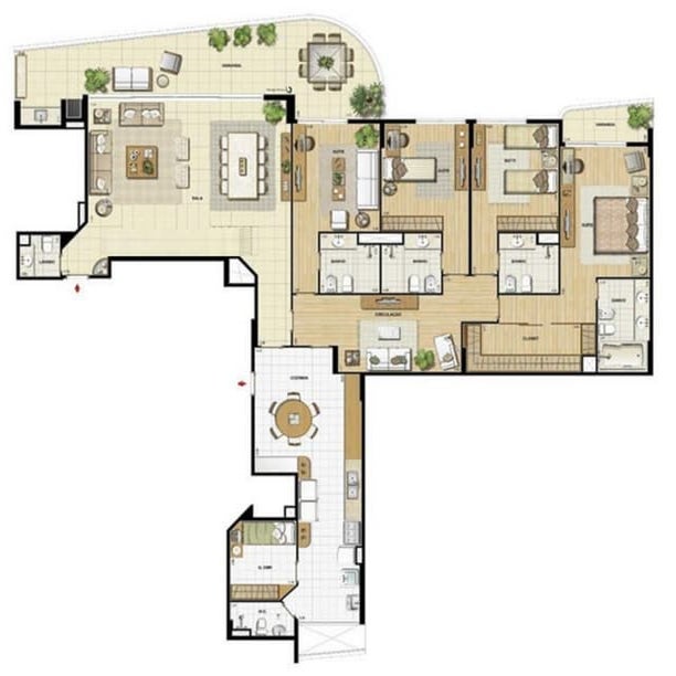 Plantas Condominio Apartamento Saint Barth Peninsula