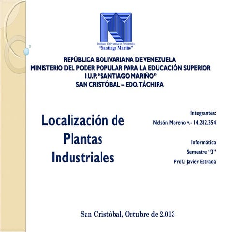 Plantas industriales