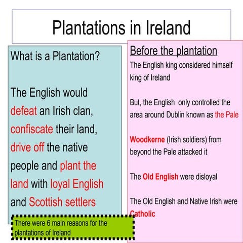 Plantations in ireland