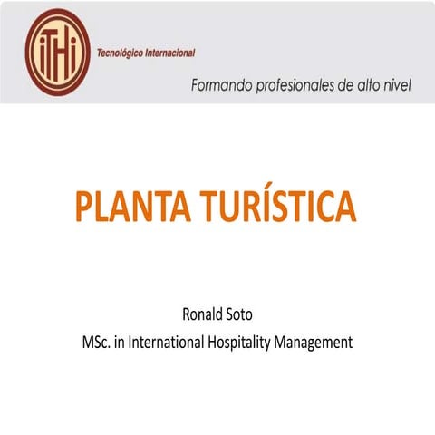 Planta turística