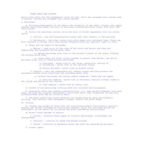 Plant cells and tissues