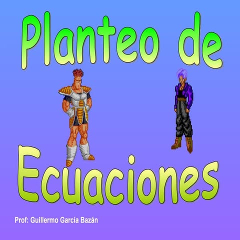 Planteo de ecuaciones 5to