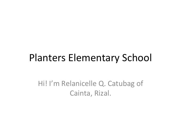 Planters elementary school