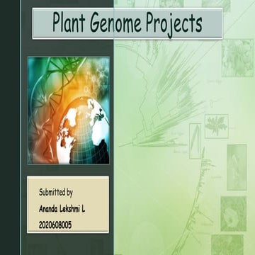 Plant genome project