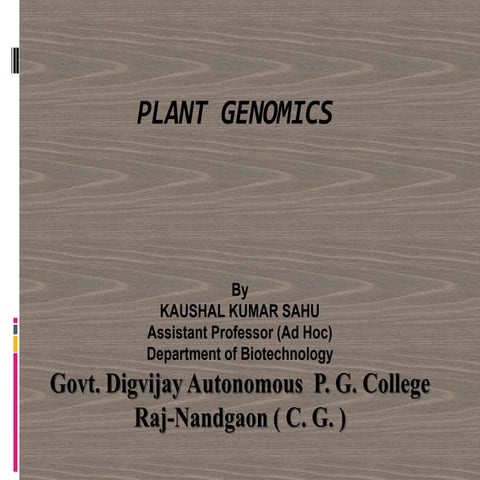 Plant genomics general overview