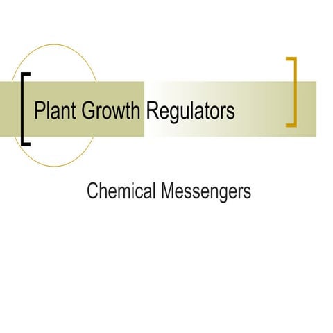 Plant growth regulators