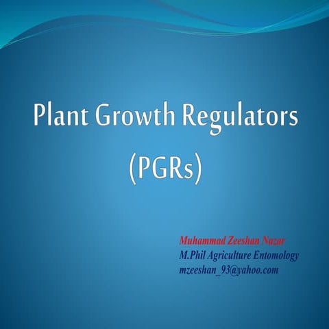 Plant Growth Regulators
