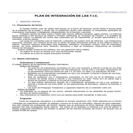 Plan de actuación tic 2014 2015 | DOC