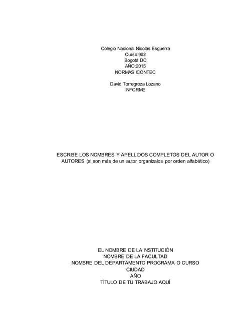 Plantilla normas-icontec | PDF
