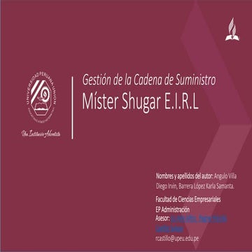 Mister Shugar E.I.R.L | PPTX