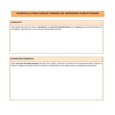 Plantilla analisis formal