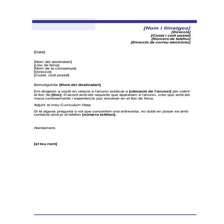 Plantilla carta | DOTX