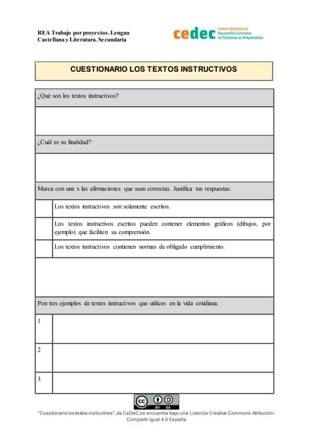 Plantilla cuestionario sobre textos...