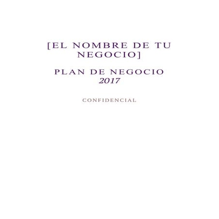 Plantilla de Plan de Negocio Marcela Cinta