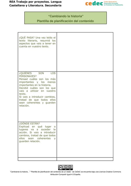 Plantilla de planificación del cont...