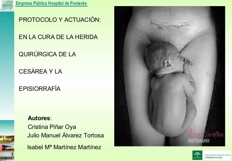 herida abierta de cesarea