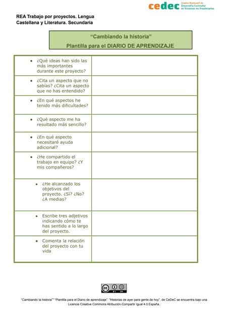 Diario de aprendizaje Tarea "Cambia...