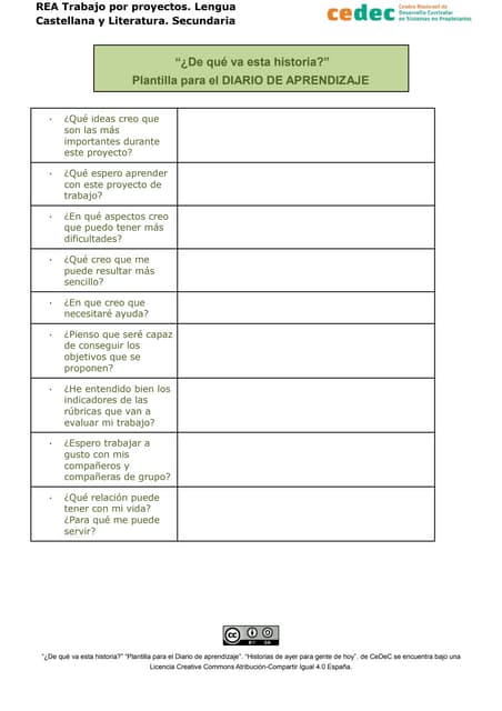 Diario de aprendizaje tarea "De qué...